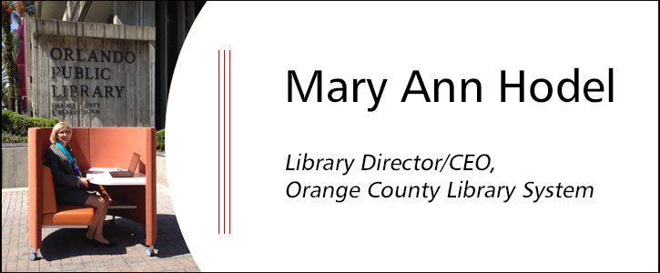Mary Ann Hodel Orlando Public Library Sitting in Agati Pod