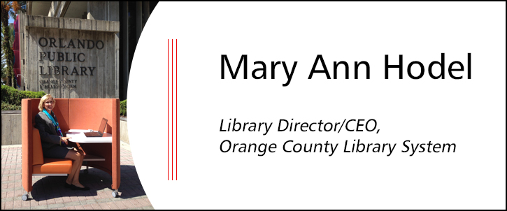Mary Ann Hodel Orlando Public Library Sitting in Agati Pod