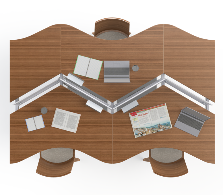 Zig Zag Table for Libraries 