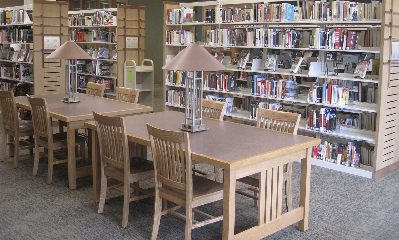 Wood Library Tables
