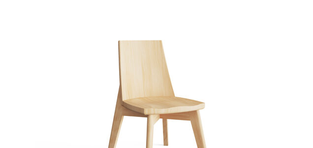 Kids wood library chair