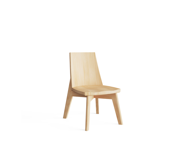 Kids wood library chair