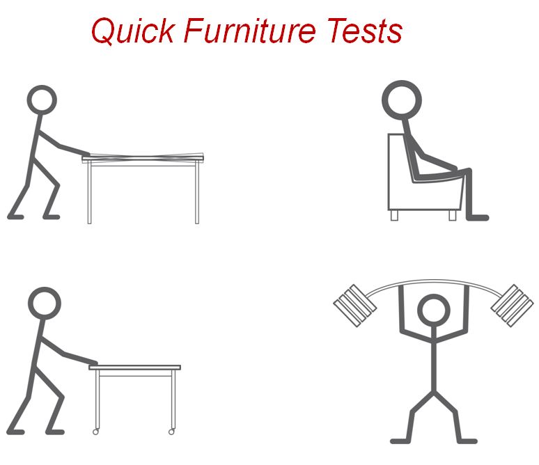 Quick Furniture Tests Illustration