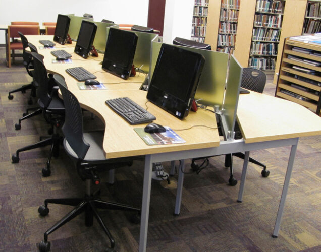 Computer benching for libraries