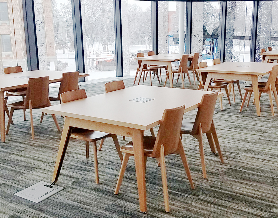 Wood Library Tables