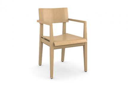 comfortable, contemporary wood pull up armchair