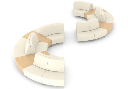 Curve modular lounge seating