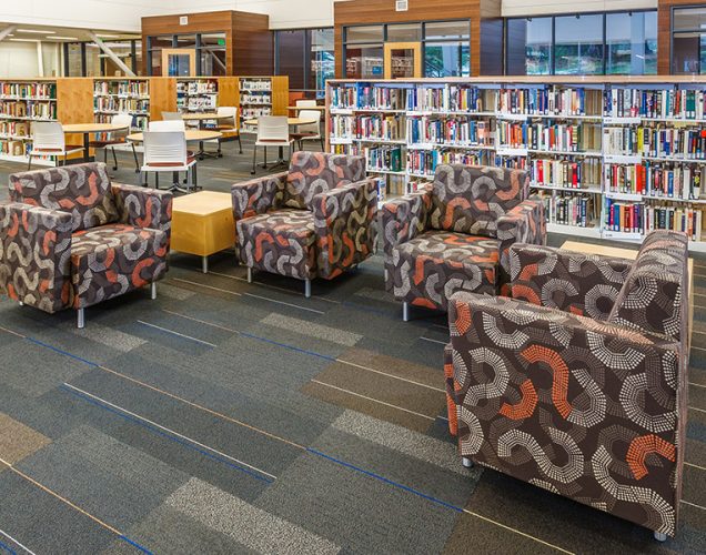 durable library lounge chairs with stone top occasional tables