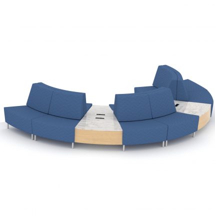 curve modular lounge seating for airport