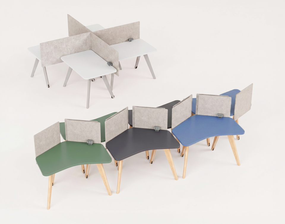 Adapt2 work station computer tables by Agati