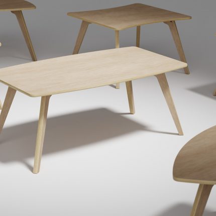 low cost, modern wood library tables