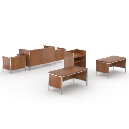modern courtroom furniture collection with steel and wood