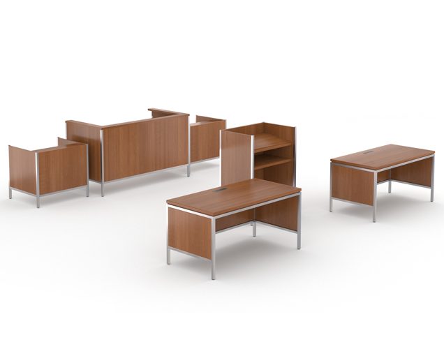 modern courtroom furniture collection with steel and wood