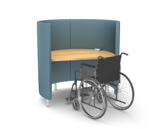 ADA Wheelchair Accessible Study Carrel