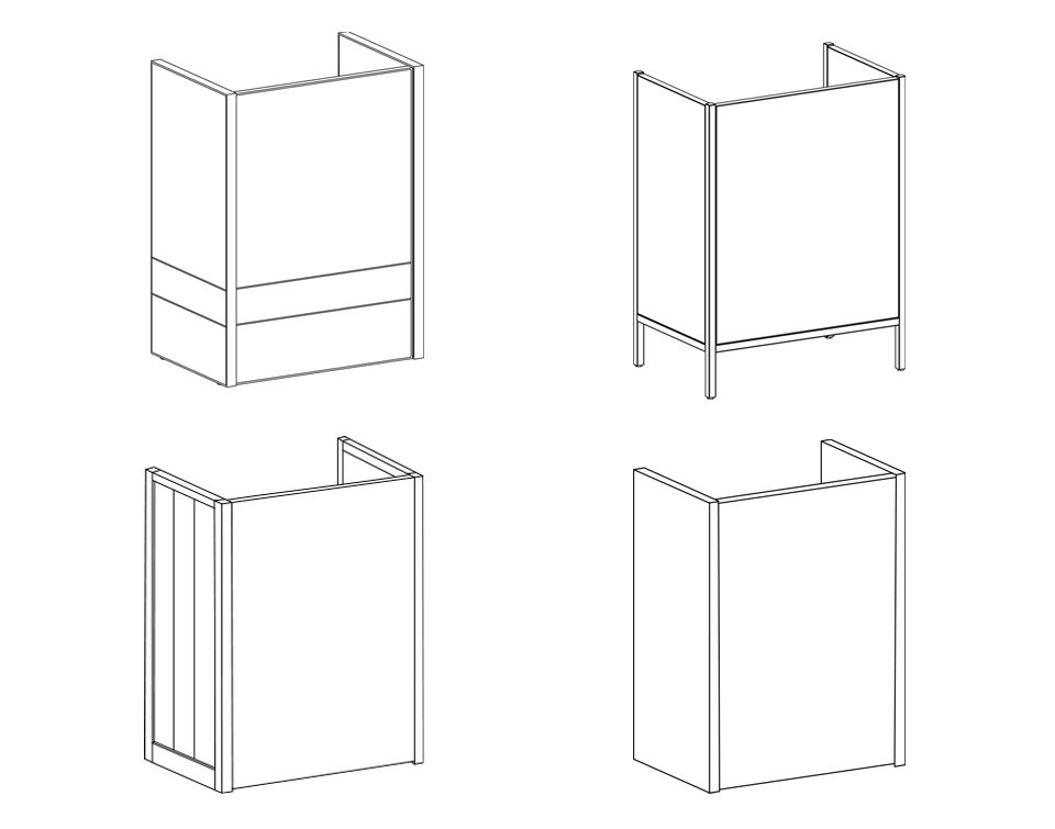 line drawings of lecterns
