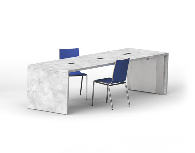Power Table with Stainless Steel Base