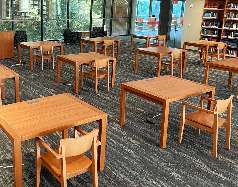 Library Study Table and chairs