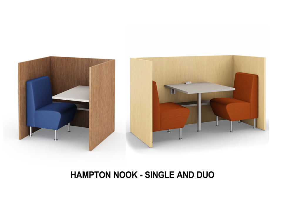 Single user library banquette