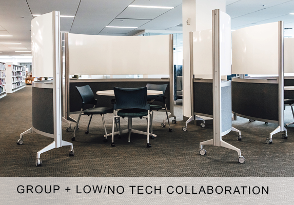 Group Collaboration without technology furniture
