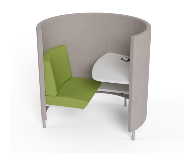 Pod Quick Ship with grey panel and green seat