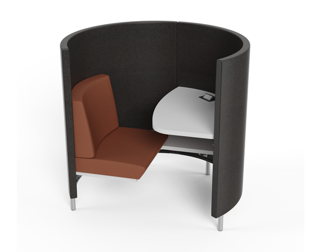 Pod Quick Ship with dark grey panel and brown seat