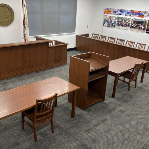 High School Mock Courtroom Furniture