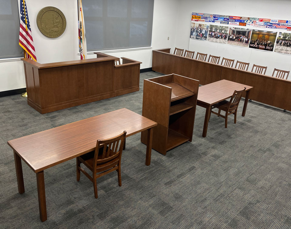 High School Courtroom Furniture