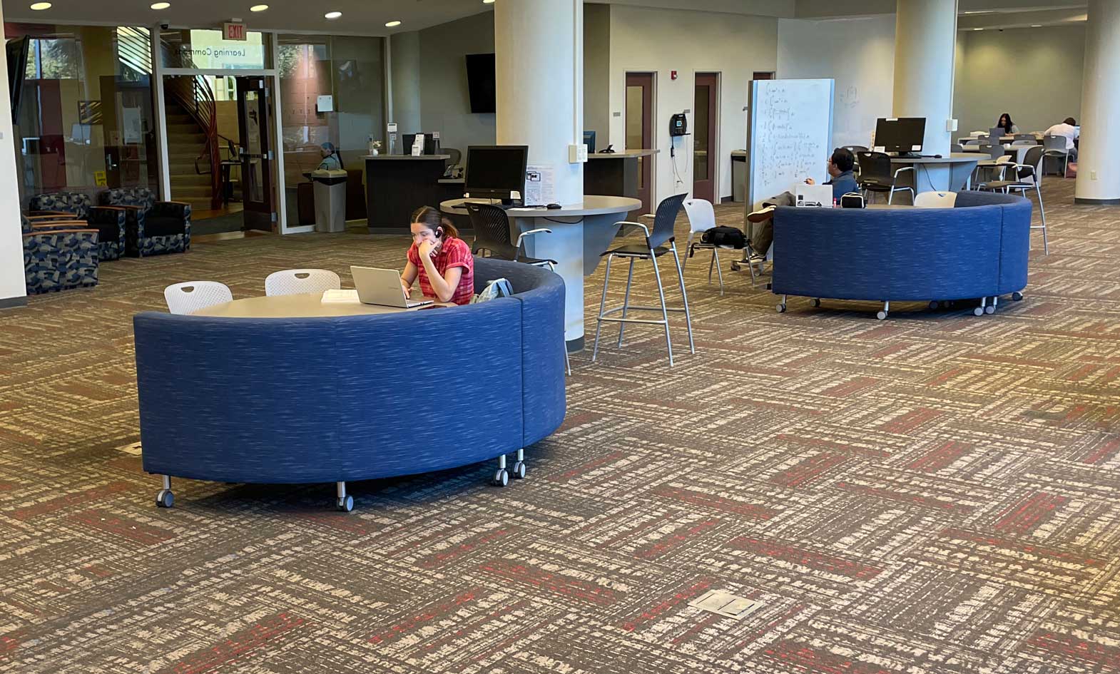 Student Success Center with flexible study booths on casters