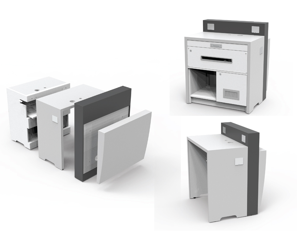 Custom check in counter for airport