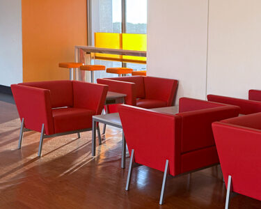 Colorful furniture at Shreveport Airport