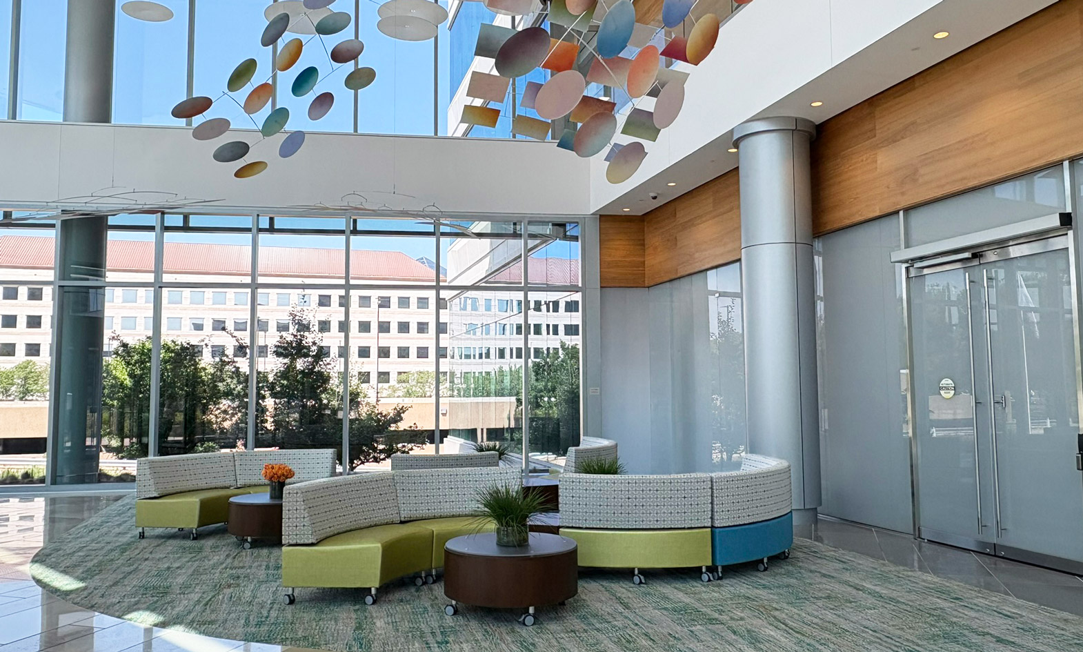 Cobank Corporate Lobby Furniture on casters