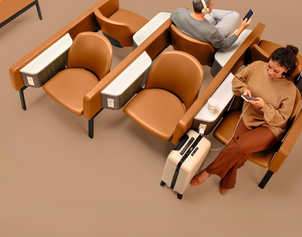 New furniture alternative to airport beam seating