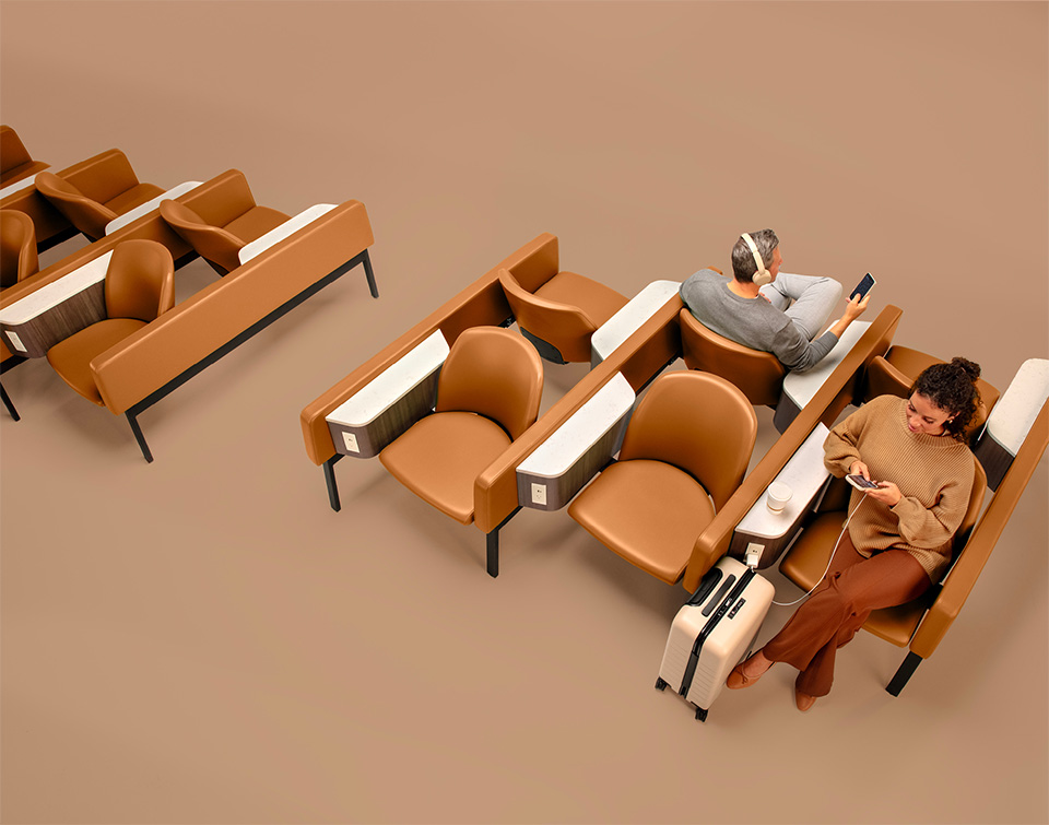 Airport Gate Furniture, departures seating