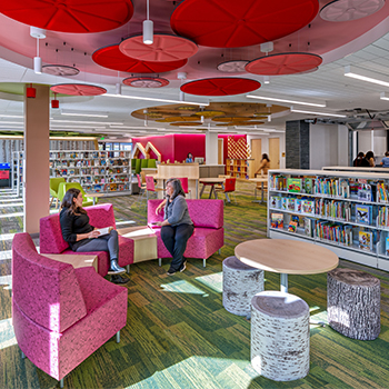Prince George’s County Memorial Library System Baden Branch featuring Agati Library furniture