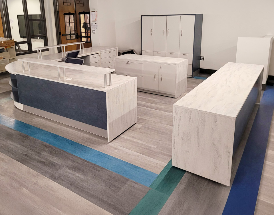 custom circulation desk