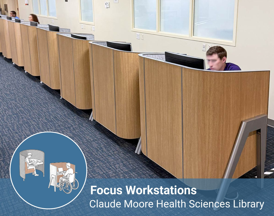 focus workstations at health sciences library